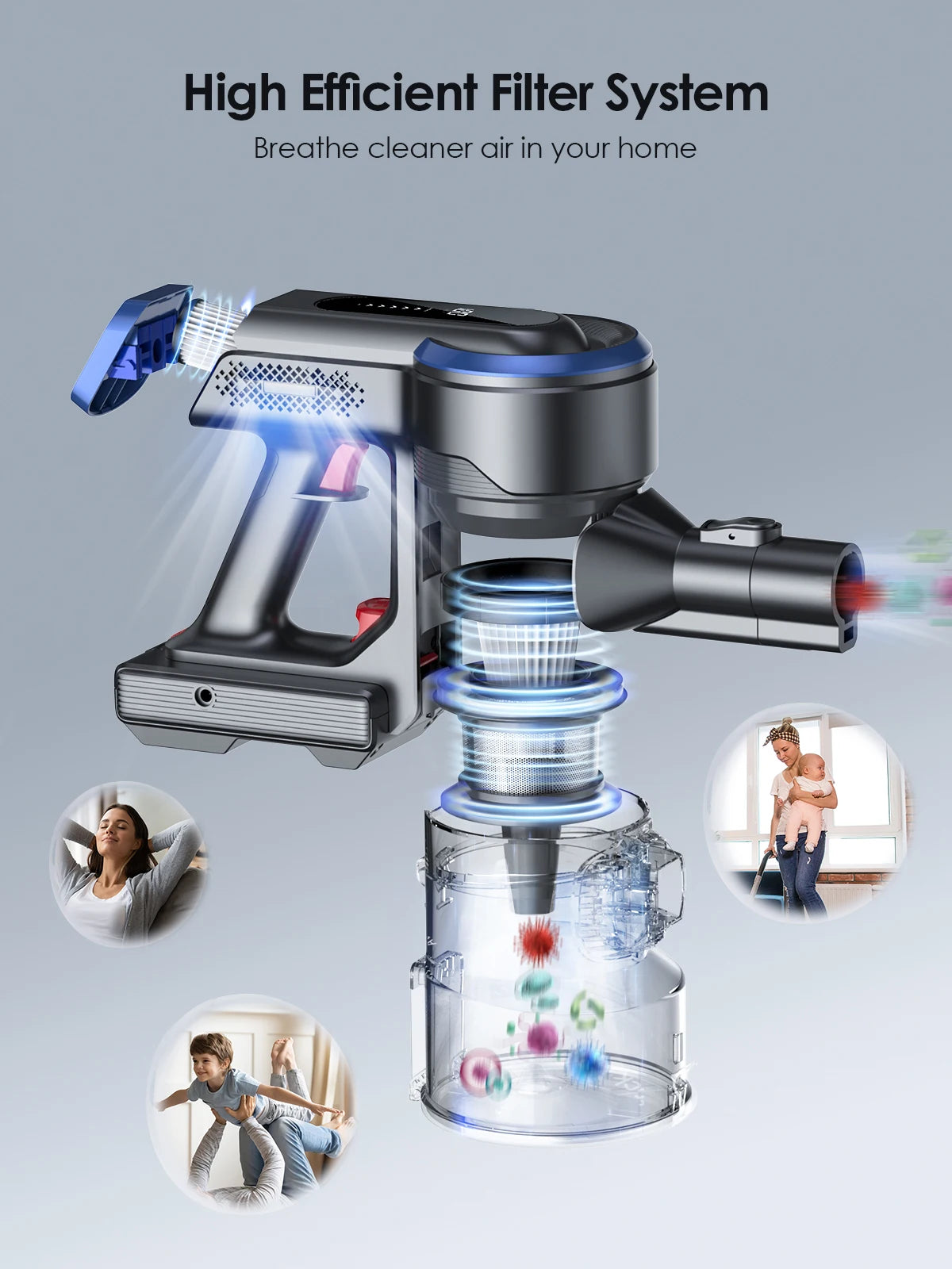 Powerful Cordless Vacuum Cleaner*