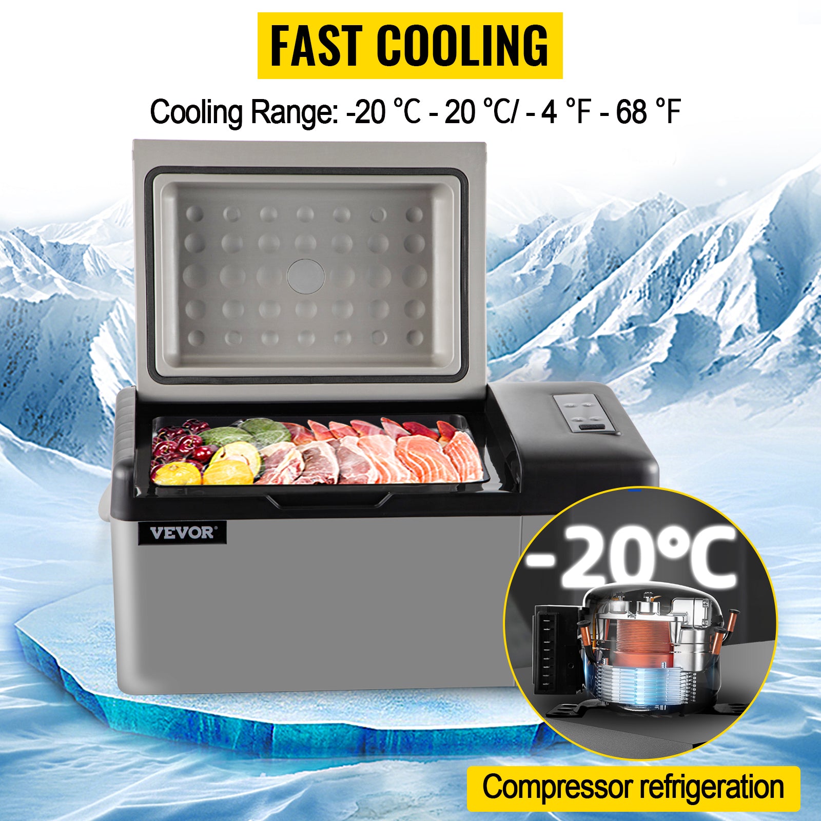 Portable Car Fridge for Camping*